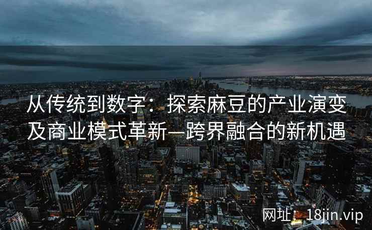 从传统到数字:探索麻豆的产业演变及商业模式革新—跨界融合的新机遇 从传统到数字:探索麻豆的产业演变及商业模式革新—跨界融合的新机遇