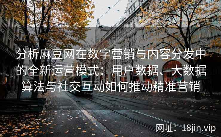 分析麻豆网在数字营销与内容分发中的全新运营模式:用户数据、大数据算法与社交互动如何推动精准营销 分析麻豆网在数字营销与内容分发中的全新运营模式:用户数据、大数据算法与社交互动如何推动精准营销